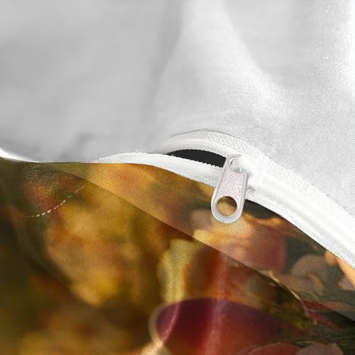 Parure de lit luxe imprimé pêches mûres 3D microfibre résistante lit double - 8