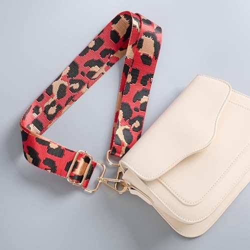 Image of chushui Leopard Print Purse Strap for Women,Adjustable Crossbody Bag Strap