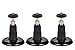 Security Wall Mount- Adjustable Indoor/Outdoor Mount Compatible with Arlo, Arlo Pro, Arlo Pro 2 and Other Compatible Models — by Dropcessories (3 Pack, Black)