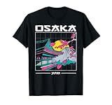 Osaka Japón Arte Estético de los 80 Camiseta