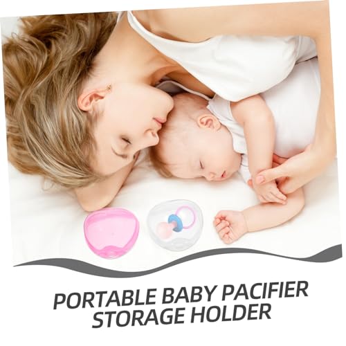 WATIIFUFU 4 Peças Caixa De Armazenamento De Chupeta Estojo Porta-Chupeta Para Armazenamento Recipien