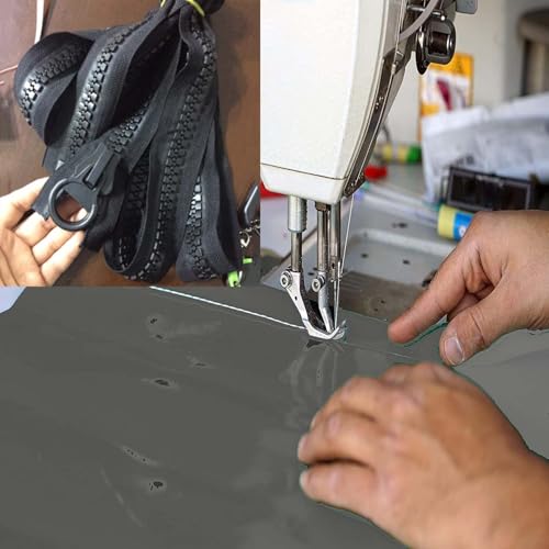 Bâche extérieure zippée et panneau transparent imperméable pour abri de terrasse - 4