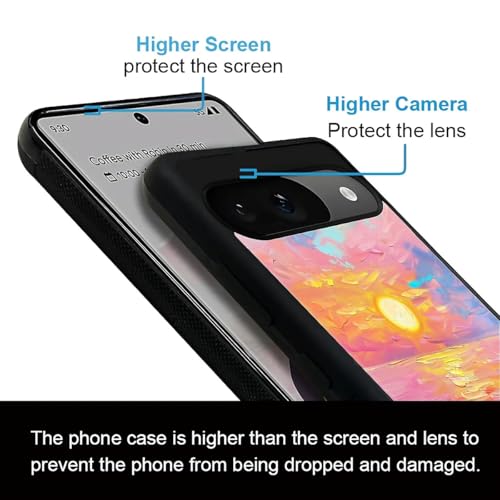 Coque Google Pixel 10 robuste contre les chutes répéties motif océan coucher de soleil - 7