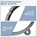 Fiegromech 6.5 Rear Speaker Spacer Adapter Compatible with 08-19 Subaru Impreza Outback Legacy Forester WRX,6 1/2 Inch Solid Plastic Car Rear Door Speaker Ring Spacers Flat Mount Bracket