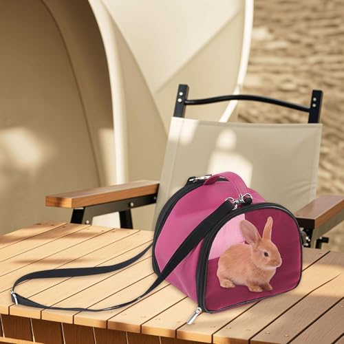 Bolsa de transporte para hámster rosa, el refugio portátil de algodón más dulce y cómodo 5
