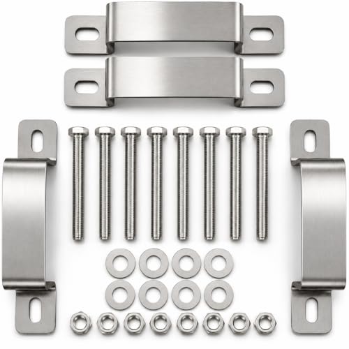 4pcs 304 Stainless Steel Roof Top Tent Mounting Clamps for Jeep, SUV, Truck