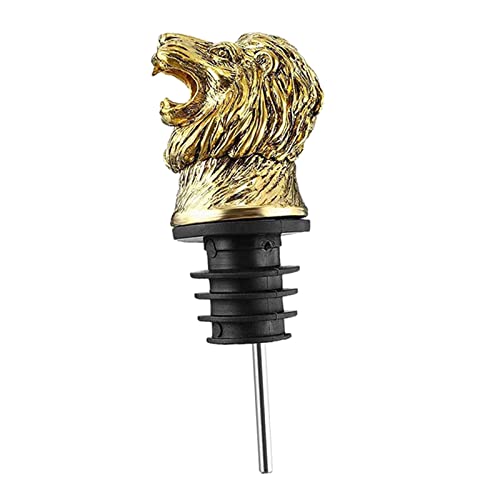 Baoblaze Pourer Zinc Alloy Drinks Accs, Lion
