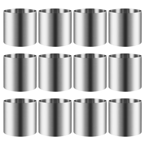 Geieold Desserts Rings Crumpet Food Ring Crumpets Ring for Crumpets Mousse Pastry Desserts