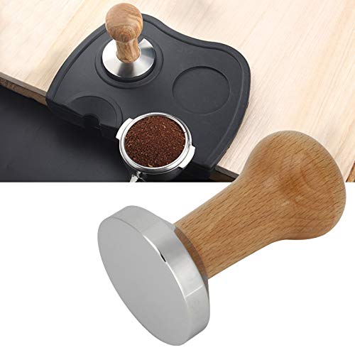 Prensador para Cafe de 53 mm, Haofy Café Tamper, Herramienta de Prensado de Polvo de Café con Mango de Madera y Base… - Imagen 8