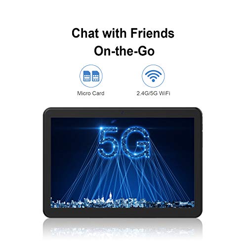 Lectrus Tablet Android 9.0 Pie, Octa-Core, 2Gb+32Gb, 10.1" 1080P Full Hd Display, 5G Wifi Tablets, Dual Cameras & Speakers, Bluetooth, Gps – Black #TOP5