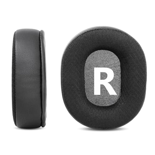 Almohadillas de oreja de gel refrigerante para auriculares Plantronics RIG 800 HD / RIG 800 HS / RIG 800 LX, reemplazo compatible, espuma viscoelástica, color negro miniatura 4