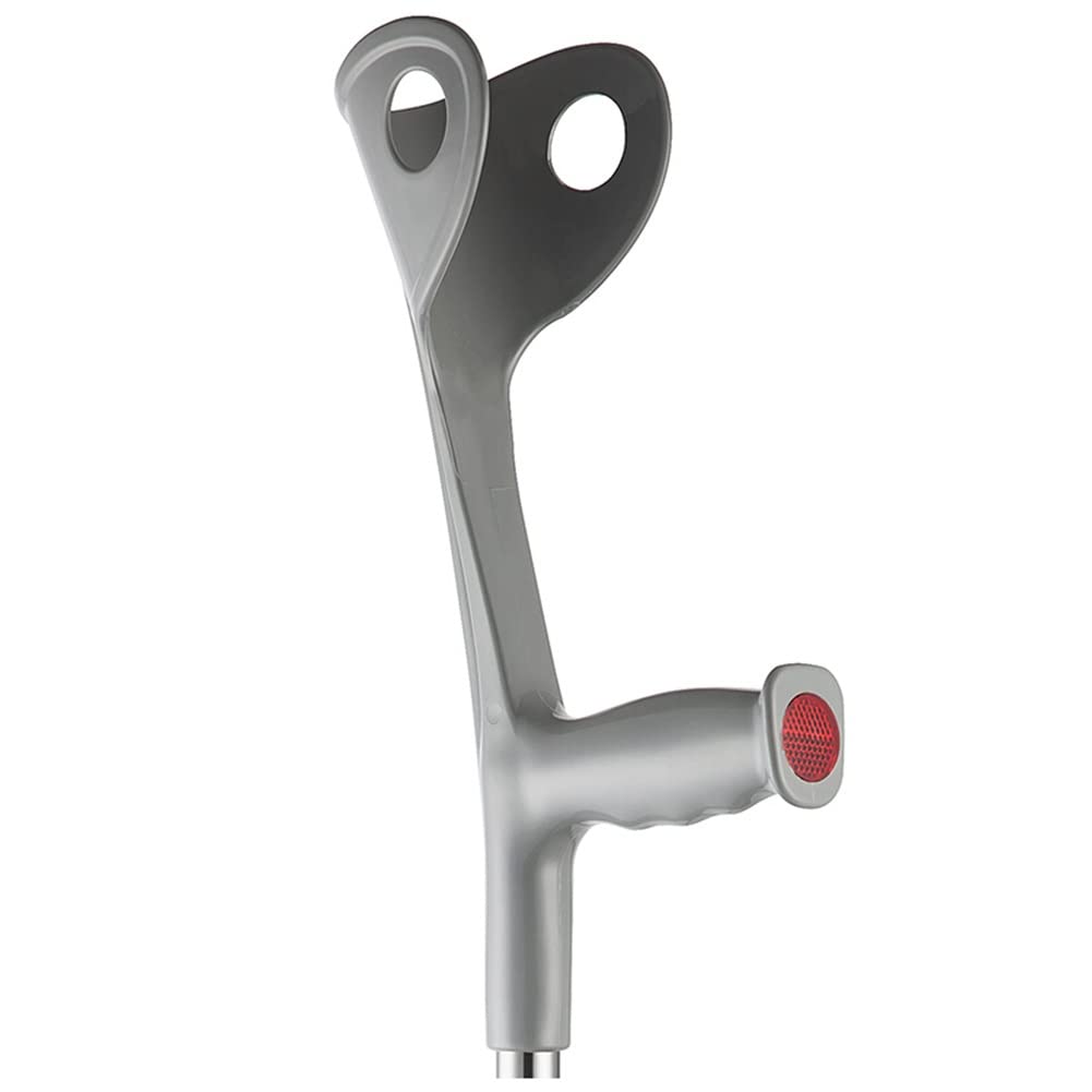 Stampelle Ortopediche Regolabili per Adulti, Coppia di stampelle per avambraccio in Alluminio, Stampelle canadesi per Adulti o Bambini con Altezza 145-180 cm, 2 unità