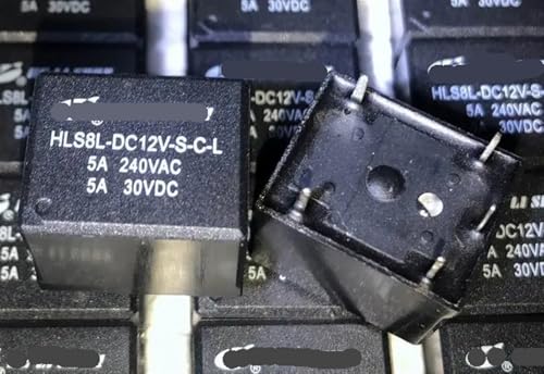 Relé 5 pines HLS8L-DC12V-SC para placas electrónicas T73-1C