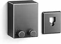 Varal Retrátil de Parede 4m Cabo de Aço Trançado - Recolhimento Automático - Suporta 20kg - Compacto para Apartamento, Lavanderia, Varanda e Banheiro - Instalação Simples (Preto)