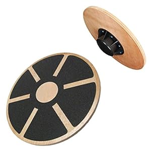 Kabalo Fitness Wooden Wobble Balance Board Rehabilitation Exercise Fitness Gym (Slip-resistant surface and 180kg max load)