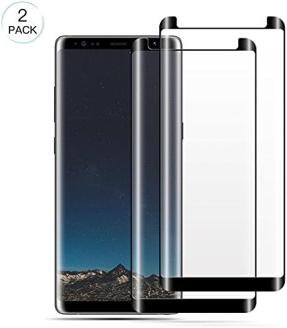 WengTech Samsung Note 8 Screen Protector, 3D Curved 9H Hardness Anti-Scratch Fully Adhesive Hot Bending Tempered Glass Screen Protector Film for Samsung Galaxy Note 8 (2 Pack)