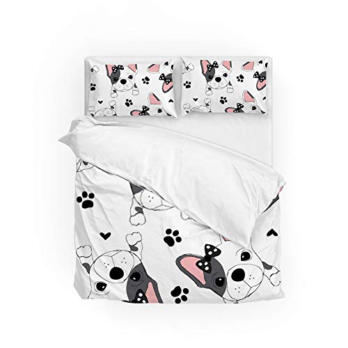 Parure de lit carlin douce pour des nuits tendres, ensemble housse de couette Queen Size - 2