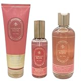 Aromatherapy Heirloom Rose &ndash; 3-Piece Bath & Body Set | Body Cream, Body Spray...