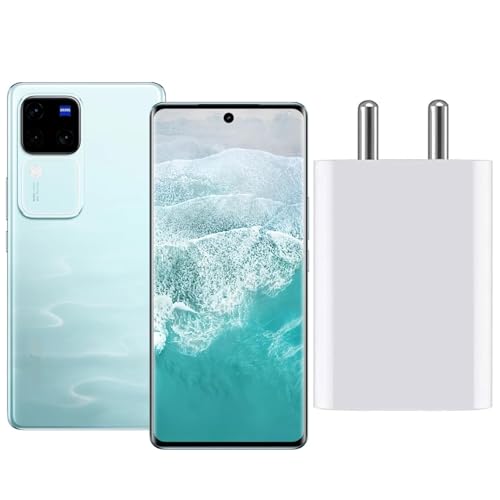 Image of BLACKSHEEP Original 160W Fast Charger Power Adapter with USB-A to USB-C Cable, Compatible with Vivo X200 Pro, X200, V50, V40 Pro, Y200 5G, White -(Adapter & Cable)