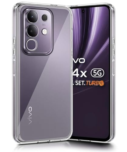 Image of COVERBLACK Flexible Rubber Case Back Cover Compatible for Vivo V2534 / Y31Pro 5G - Transparent
