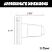 CURT 58130 Vehicle-Side 6-Pin Round Trailer Wiring Harness Socket