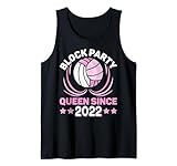 Photo Gallery block party queen since 2022 volleyball 2th birthday canotta Photo Gallery block party queen since 2022 volleyball 2th birthday canotta