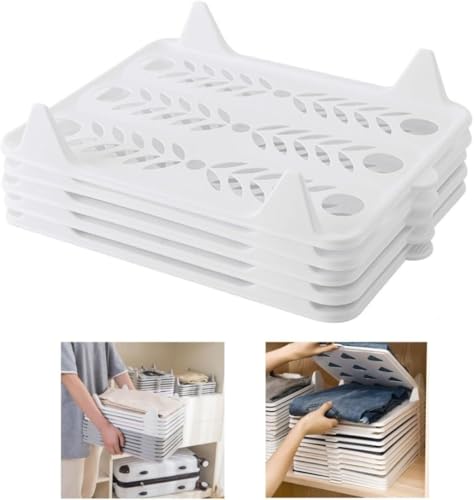 Ghbunuz 10枚セット 衣類 収納 シャツ収納 折たたみボード 服のフォルダ 便利 折り畳み板 積み重ね 省スペース 整理 棚 洋服たたみボード 衣類 しわ防止 整理整頓 衣装収納ケース 引き出し 押し入れ収納ケース 折り畳み 収納ボックス クローゼ