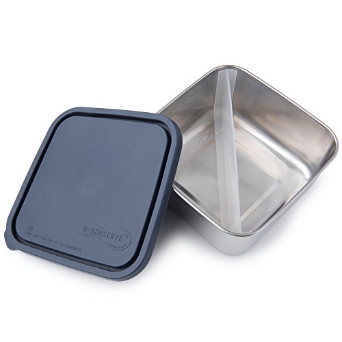 U-Konserve - Divided To-Go, Stainless Steel with Removable Dividers, Multiple Containers in One, Ide - //coolthings.us