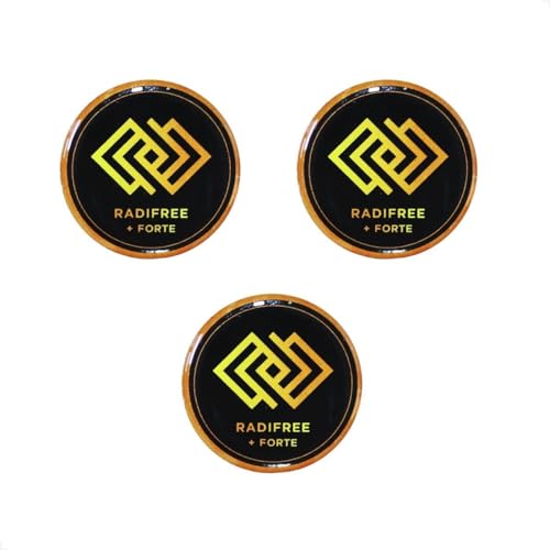 Kit com 3 Adesivos Anti Radiação Para Celular Smartphone e Notebook Radifree Therapy Full - Bloquead