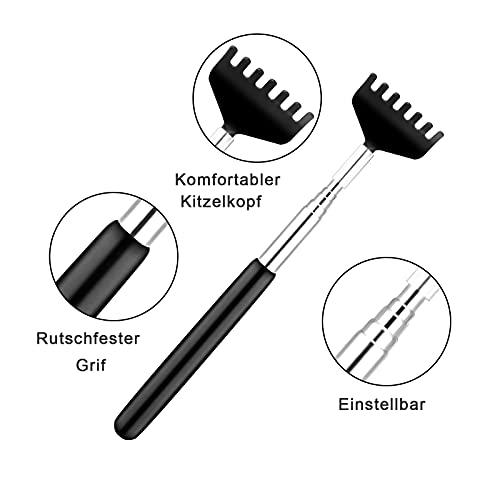 Kopfmassage Spinne und Rückenkratzer, Kopfmassagegerät mit 20 Fingern, Rückenkratzer Ausziehbar, Kopfmassage und Metallrückenkratzer für Entspannung und Wellness - Image 5