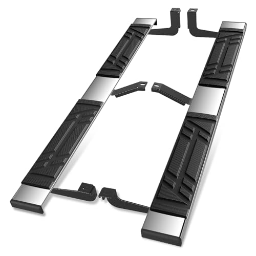 Auto Dynasty Running Boards Compatible with 2016-2020 Chevy Tahoe GMC Yukon, Stainless Steel Side Step Rail Nerf Bars, 6.5" x 73" Step Bars, Polished Chrome