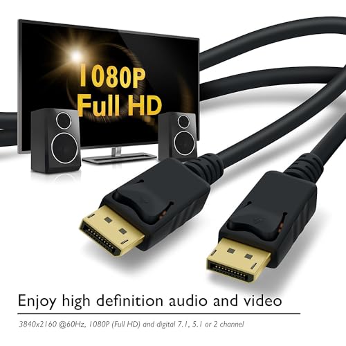 Image of Satsung Ranz High Speed DP to DP Cable DisplayPort to DisplayPort Cable MacbookPC (1.8Meter)