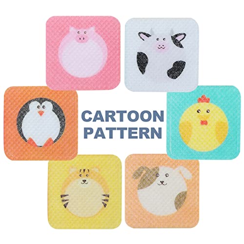 Gadpiparty 30 Pçs Adesivo De Mosquito Padrão Animal Desenhos Animados Ingredientes À Base De Plantas