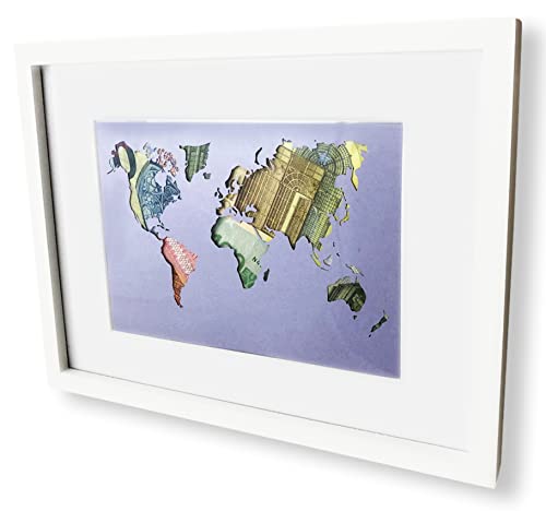 Zederello Regalo de dinero, mapa del mundo Cover