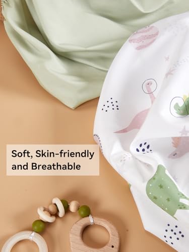 Image of Changing Pad Cover Set in Soft Jersey Material - Fits 32 inch /34''x16 Contoured Pad for Babies, Dinosaur Land