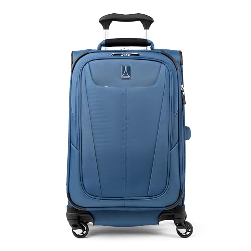Best International Carry On Spinner Luggage for Effortless Travel Adventures 3 Travelpro Maxlite 5 Softside Expandable Luggage with 4 Spinner Wheels, Lightweight Suitcase, Men and Women, International, Ensign Blue, Carry-on 21-Inch