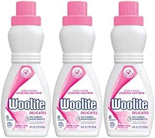 Woolite Delicates Hypoallergenic Liquid Laundry Detergent, 16 fl oz Bottle, Hand & Machine Wash (Pack of 3)