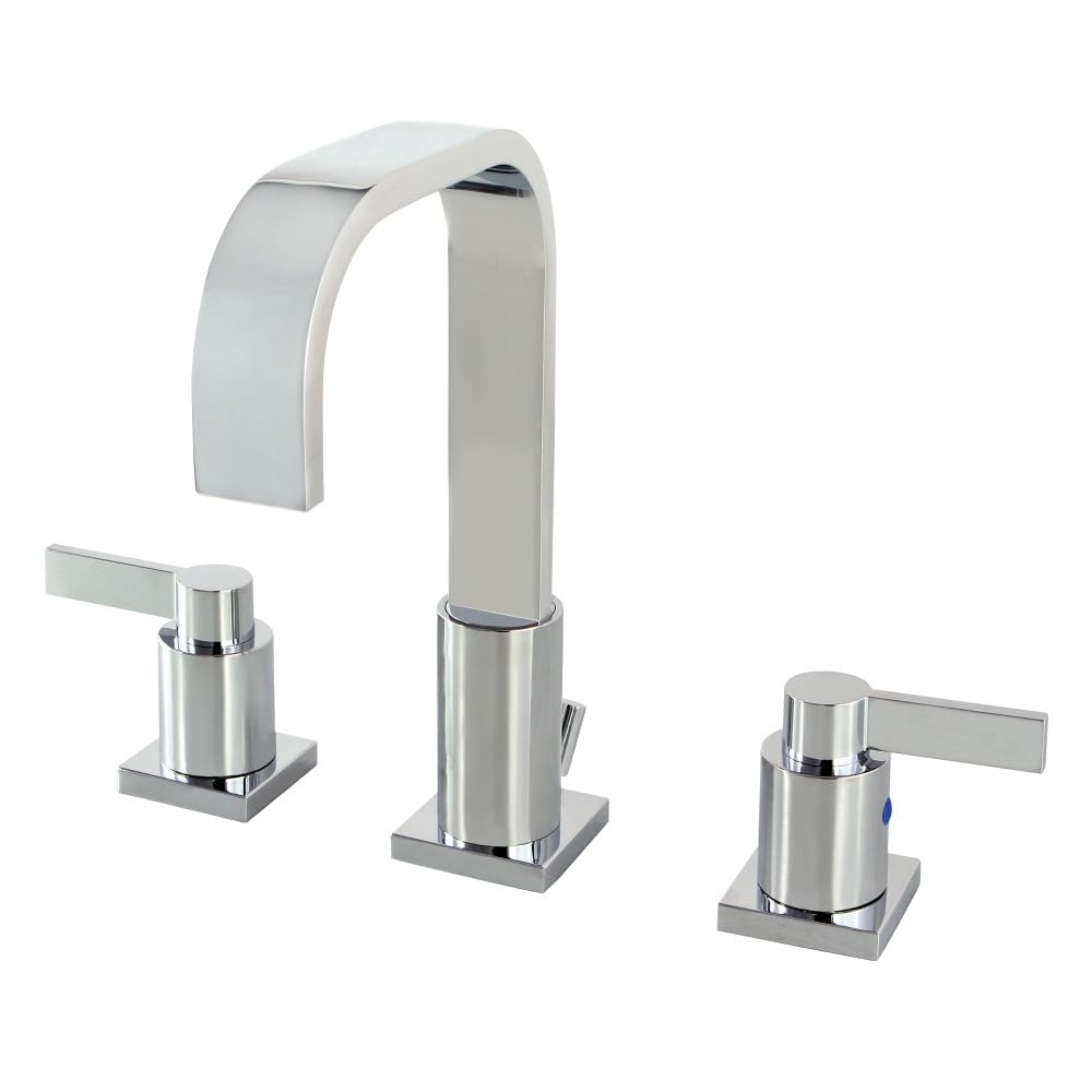 Fauceture FSC8961NDL NuvoFusion Widespread Bathroom Faucet with Pop-Up Drain Polished Chrome