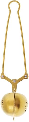 Miniatura 2 de Filtro de malla para infusor de té de acero inoxidable dorado, filtro de tetera de malla fina, sin olor, sin ensuciar, se adapta a la mayoría de