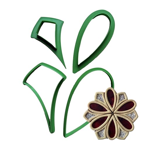 Tagliabiscotti.it - Set di cookie cutter tagliabiscotti per realizzare crostata componibile cookie cake mod.3 - Diametro torta realizzabile: 24cm.