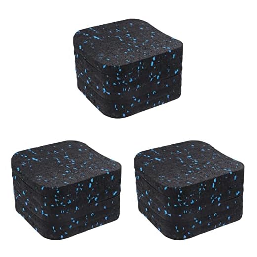 18 Pcs Tapete Antiderrapante Para Esteira Almofada De Equipamento De Exercício Absorção Sonora Esteira Antiderrapante Esteira Pesada Amortecimento Borracha Almofada De Secagem