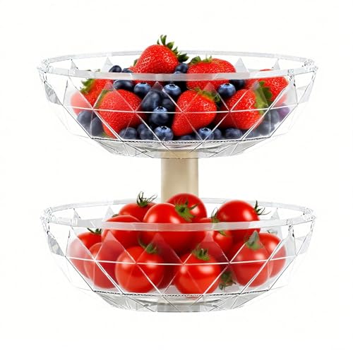 Candy Bowl, Diseño De Plato De Servicio De Nivel, 20.5x20.5x18 Cm, Bandeja De Bocadillos De Frutas, Organizador De Nueces De Chips, Función De Almacenamiento De Niveles Múltiples, Para Uso De La Fiest