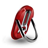 Phone Ring Holder Multipurpose Mobile Phone Bracket Holder Rotation Stand Phone Ring Holder Finger Kickstand Stand 360 Degree Rotation for Car Home (Red)