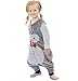 ZEEUPAI - Saco de Dormir con piernas de Franela para bebés niños infantíl Ropa Pijama niñas(S (1-3 años), Gris-Búho)