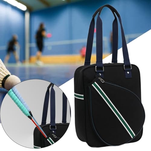 Bolsa para raquetas de bádminton multifuncional con amplio espacio portátil 7