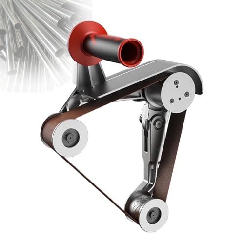 LwiftGal Pulidora De Tubos De Acero Inoxidable De 1100 W, 6 Velocidades Ajustables con Banda De Lijado, para Lijar Y Pulir 3-wheelworkinghead