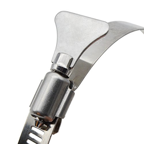 Butterfly Hose Clamp For 8 Inch Id Hose, Penck 304 Stainless Steel Worm Gear Hose Clamp, Worm Drive Clamp For Plumbing, Mechanical Applications Size Range(7.6-8.5 Inch), Pack Of 6 #TOP3