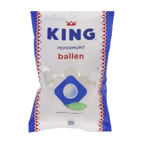 King Peppermint Balls Candy Mints - (1-Pack) - Dutch Holland Candies, 8.8 oz. Per Bag