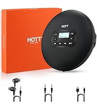 Amazon.co.jp: HOTT ポータブル CDプレーヤー コンパクト持ち運び 小型