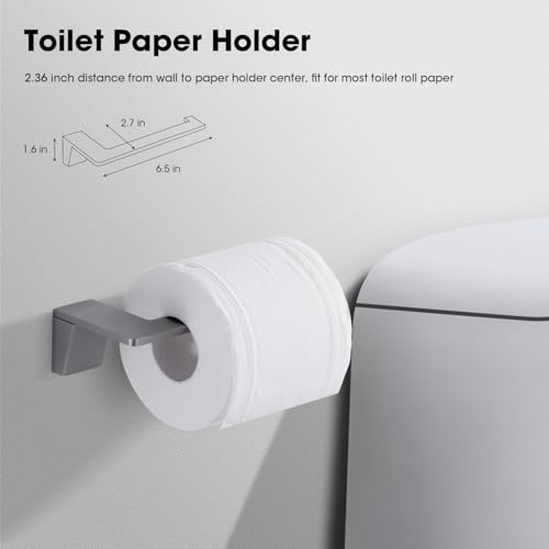 Barre porte-serviettes en acier inoxydable et accessoires de bain - 5